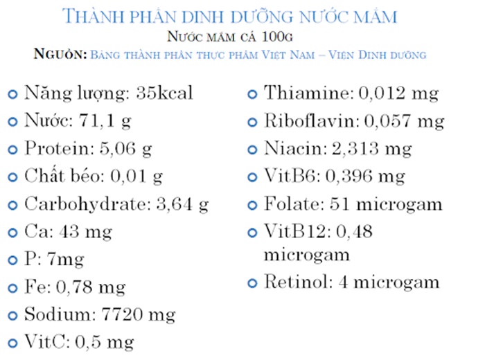 ăn nước mắm có tốt không